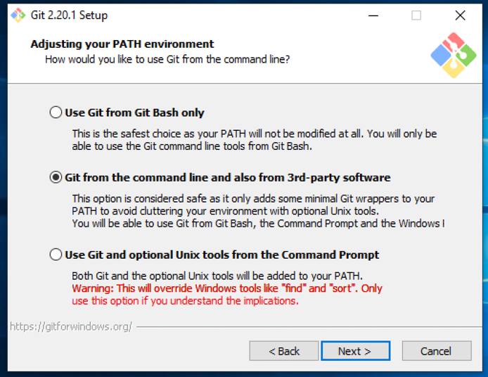 Adjust Git’s PATH